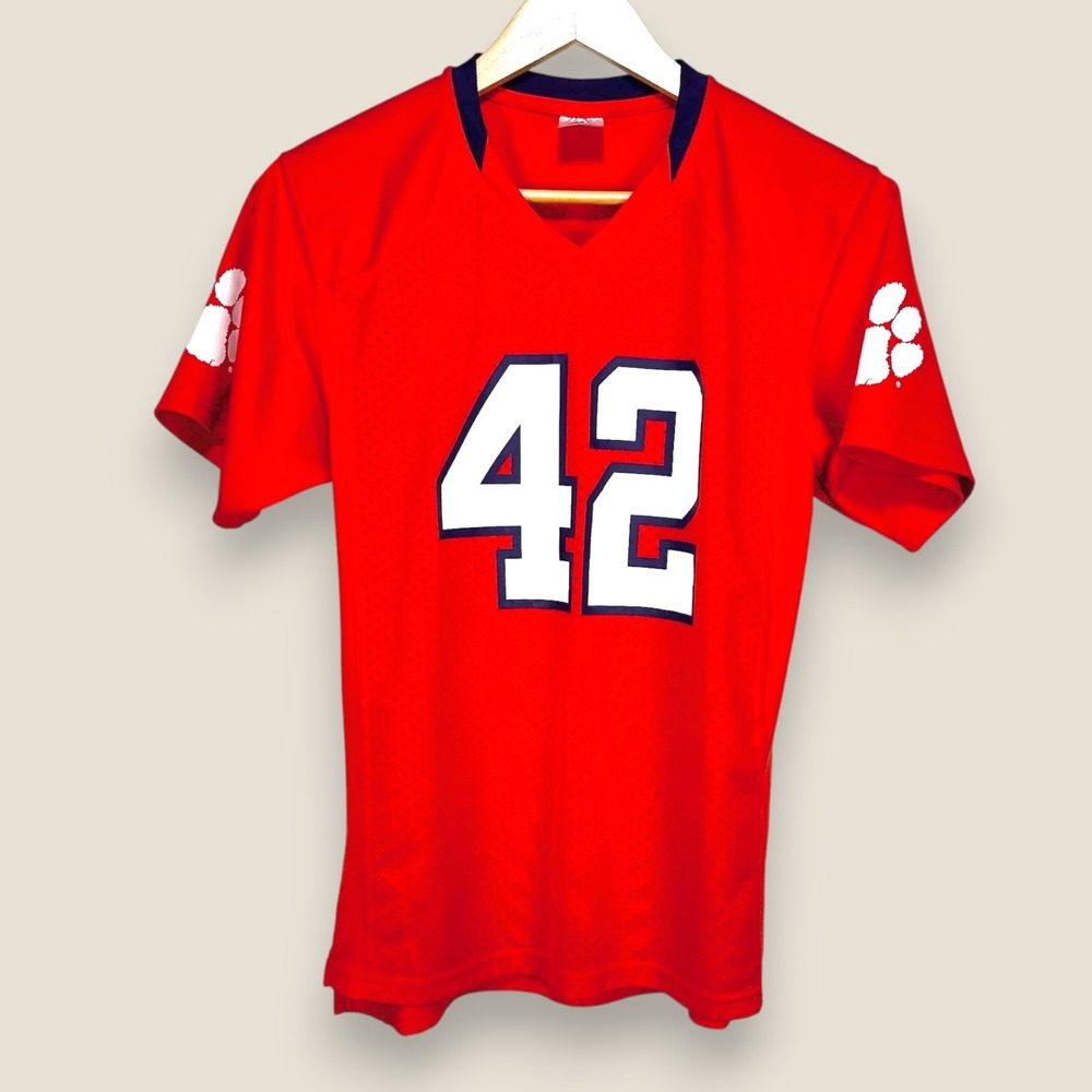 Clemson Tigers #42 Football Jersey Kids Youth Size Large Orange Rivalry Threads